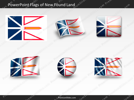 Free New-Found-Land Flag PowerPoint Template