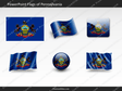 Free Pennsylvania Flag PowerPoint Template