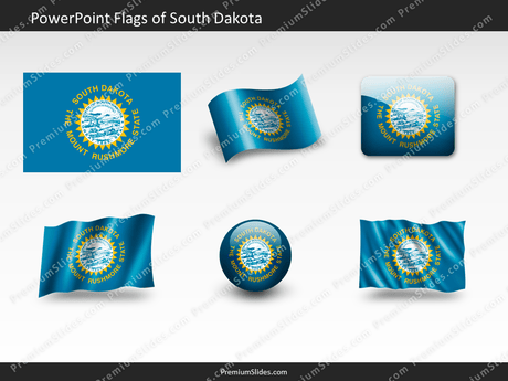 Free South-Dakota Flag PowerPoint Template
