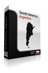 powerpoint map argentina
