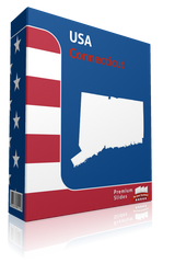 Connecticut County Map Template for PowerPoint