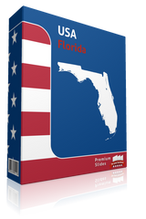 Florida County Map Template for PowerPoint