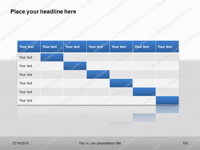 Premium PowerPoint Gantt Template