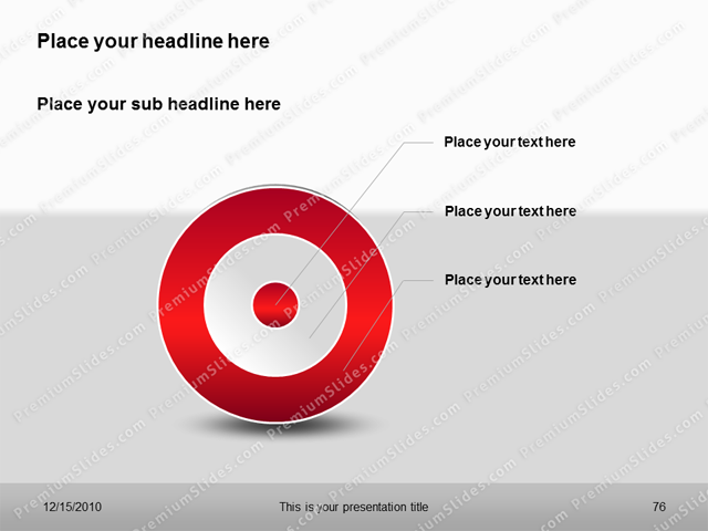 Premium PowerPoint Target Charts
