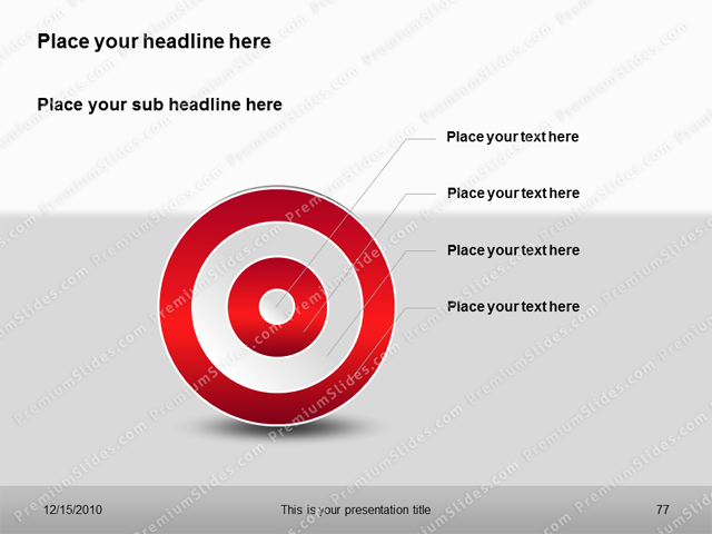 Premium PowerPoint Target Charts