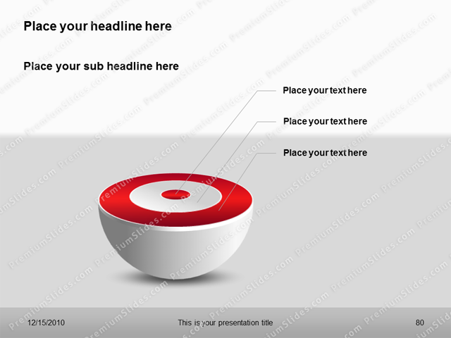 Premium PowerPoint Target Charts