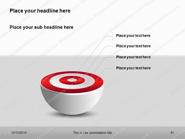 Premium PowerPoint Target Charts