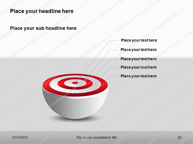 Premium PowerPoint Target Charts