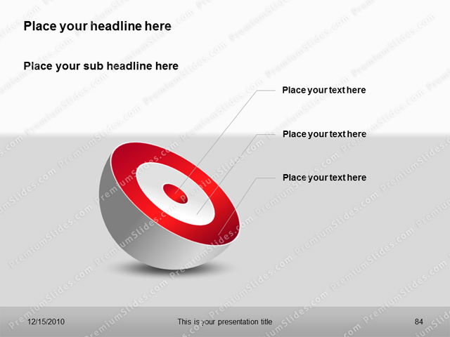 Premium PowerPoint Target Charts