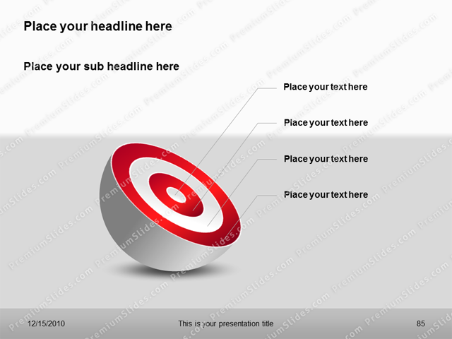 Premium PowerPoint Target Charts