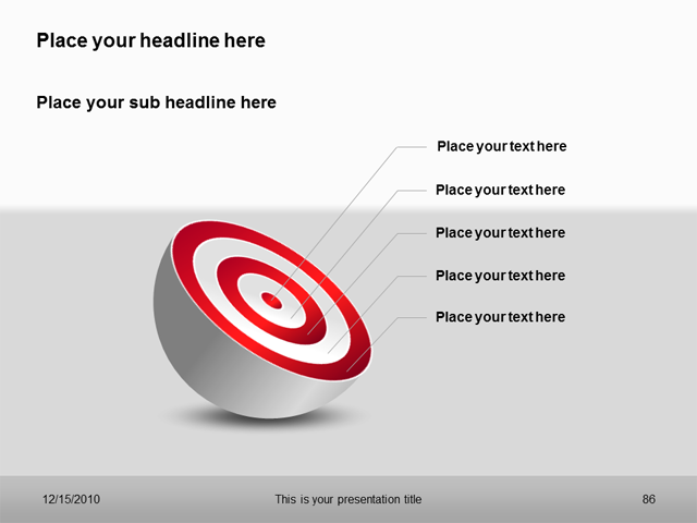 Premium PowerPoint Target Charts