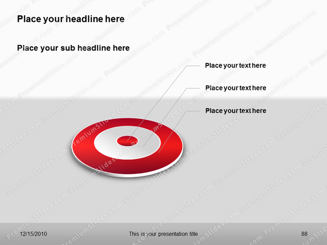 Premium PowerPoint Target Charts
