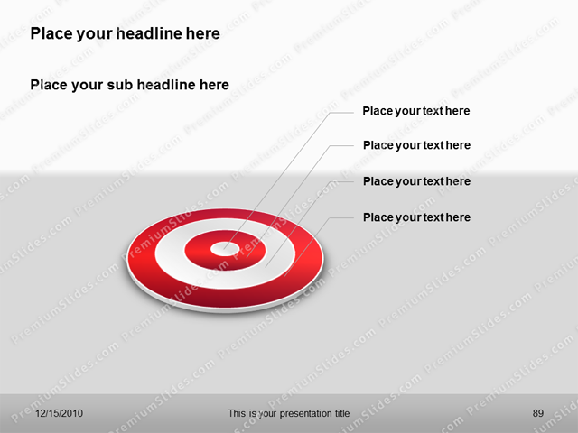Premium PowerPoint Target Charts