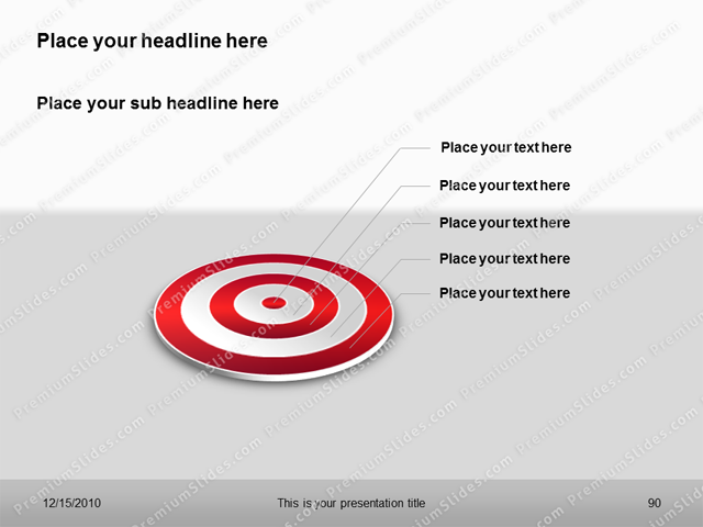 Premium PowerPoint Target Charts