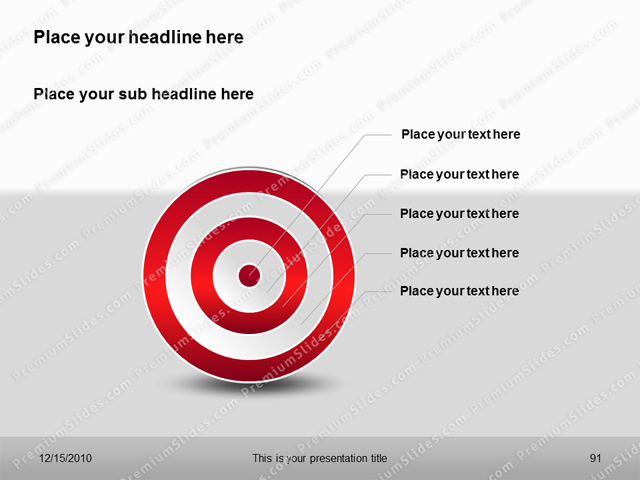 Premium PowerPoint Target Charts