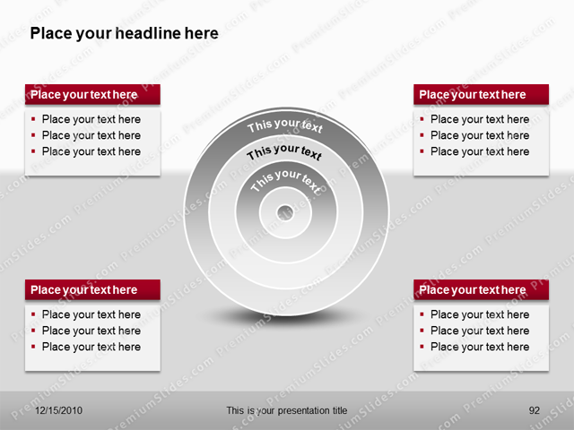 Premium PowerPoint Target Charts