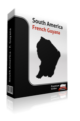 powerpoint map french guyana