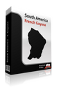 powerpoint map french guyana