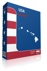 Hawaii County Map Template for PowerPoint