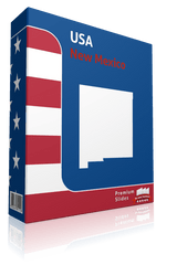 New Mexico County Map Template for PowerPoint