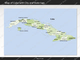 powerpoint map cuba
