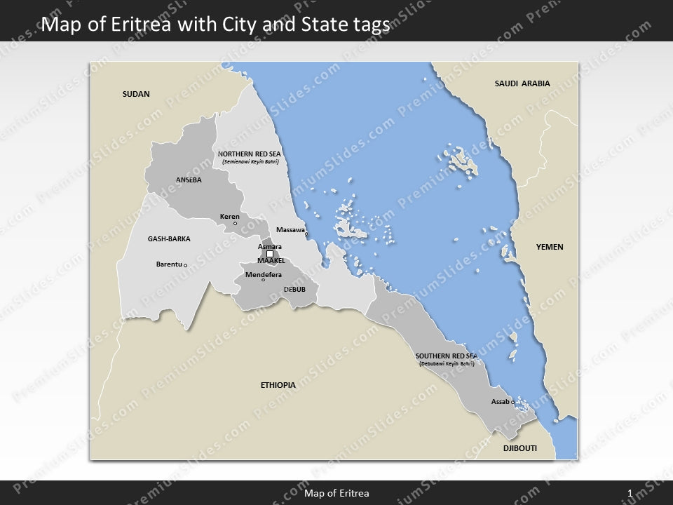 powerpoint map eritrea
