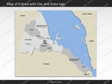 powerpoint map eritrea