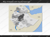 powerpoint map ethiopia