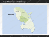 powerpoint map martinique