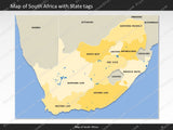 powerpoint map south africa