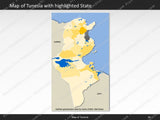 powerpoint map tunesia