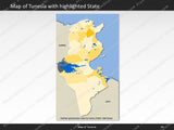 powerpoint map tunesia