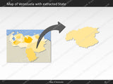 Venezuela Map - Editable Map of Venezuela - Template for PowerPoint