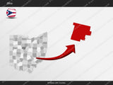 Ohio County Map Template for PowerPoint