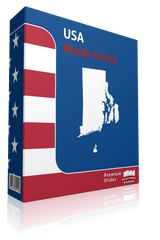 Rhode Island County Map Template for PowerPoint