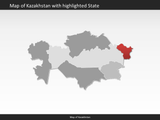 powerpoint map kazakhstan