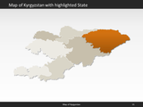 powerpoint map kyrgyzstan