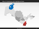 powerpoint map uzbekistan