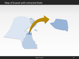powerpoint map kuwait