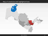 powerpoint map uzbekistan