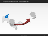 powerpoint map uzbekistan