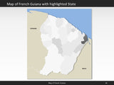 powerpoint map french guyana