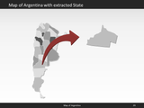 powerpoint map argentina