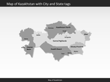 powerpoint map kazakhstan