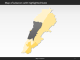 powerpoint map lebanon
