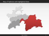 powerpoint map tajikistan
