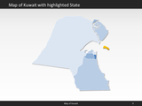 powerpoint map kuwait