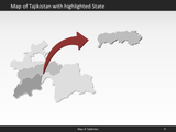 powerpoint map tajikistan