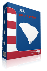South Carolina County Map Template for PowerPoint