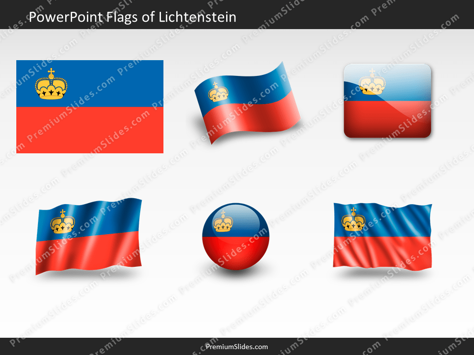Free Lichtenstein Flag PowerPoint Template